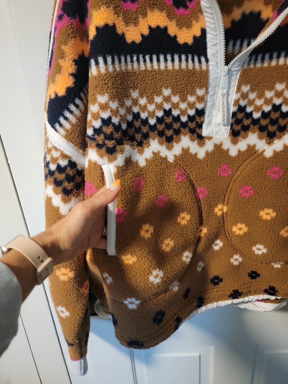 Free People Mountain High 1/2 Zip Fleece Sweater - Picture 2 of 4